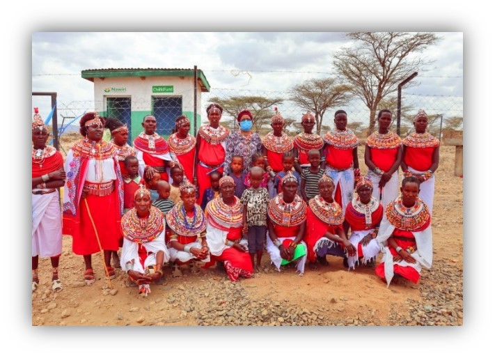 Provided Community members of lorube with water kiosk ARCHERS POST